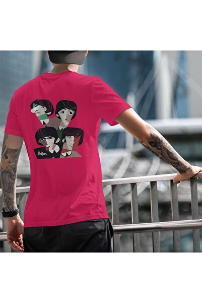 iLovePrints Abstract Portrait of The Beatles Tshirt