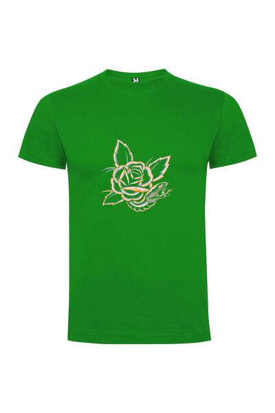 iLovePrints Cobra Rose Tattoo Art Tshirt