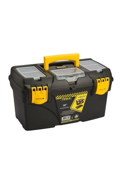 OEM Cutie pentru Unelte, Negru-galben, Depozitare Scule, 43x25x24cm, 24cm