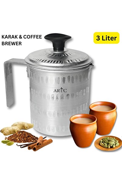 ARTC Aluminium karak chai Tea, Arabic Qhawa, Cawa boiler jug 3Ltr