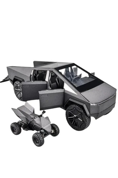 TESLA Cybertruck + Μοντέλο Cyberquad, κλίμακα 1:24
