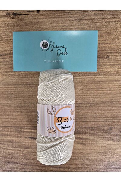 GİZA Runner & American Service Service No:3 Nm:1.5 Polyester Macrame 010 Bone...