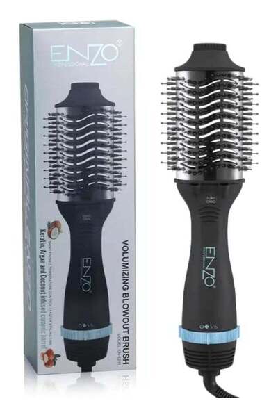 Enzo Professional ENZO EN-6211 Black Professional Blow Hair Dryer Brush Adjus...