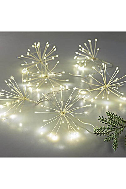 Generic 6 μπουκετάκια, 120(6x20) λαμπάκια LED σε σειρά, 1,5 m, καλώδιο ασημί ...
