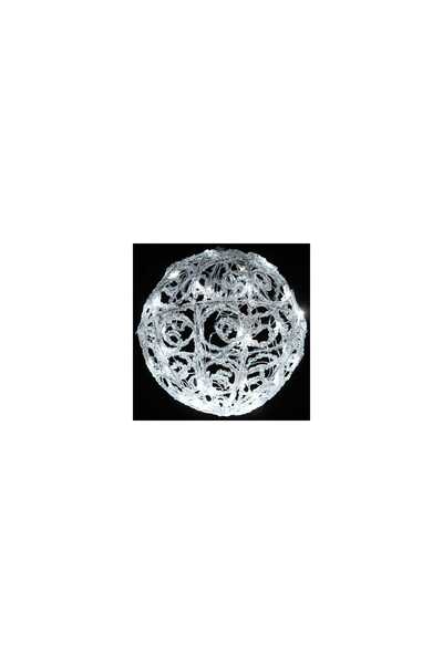 Generic Φωτιζόμενη Ακρυλική Μπάλα LED, 30 cm, με Μετασχηματιστή, Εσωτερικού χ...