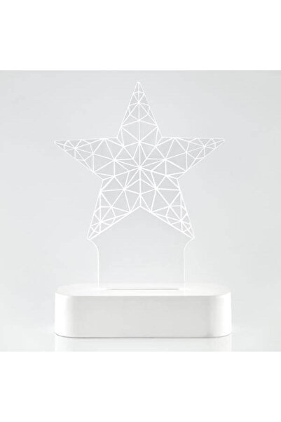 Generic Φωτιζόμενο αστέρι plexi glass, μπαταρίας, με χρονοδιακόπτη, 13x5,5x19...