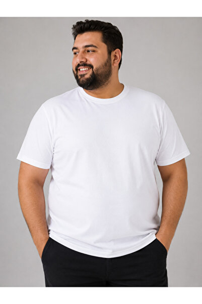 ANNEX Tricou supradimensionat pentru bărbați, cu gâtul în formă de O, de culo...