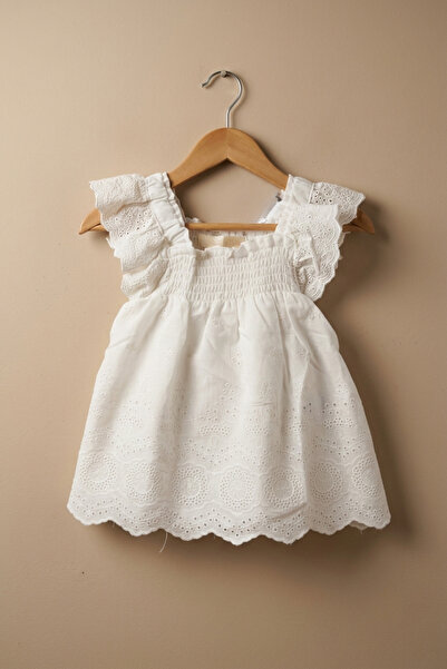 zumino Baby Girl Embroidered Strap Dress