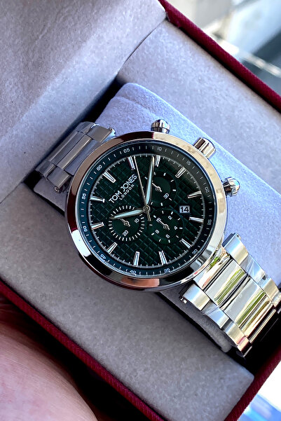 Tom Jones London Original 2 Year Warranty Men's Wristwatch Steel Band 3 Atm W...