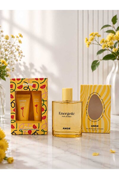 Angie Energetic Edp Kadın Parfüm Seti ( Parfüm & Lip Balm & El Kremi)