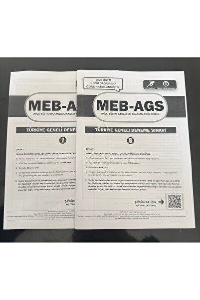 tasarı eğitim yayınları Türkiye Geneli MEB-AGS Türkiye Geneli Deneme Sınavları