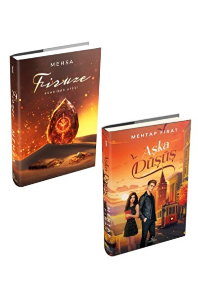 Ephesus Yayınları Firuze Ciltli, Aşka Düşüş Ciltli Mehsa ve Mehtap Fırat 2 Ki...