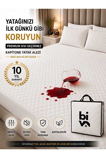 Dmc Bivalux Touch Sıvı Su Geçirmez Fitted Full Kenar tek kişilik Çift Kişilik...