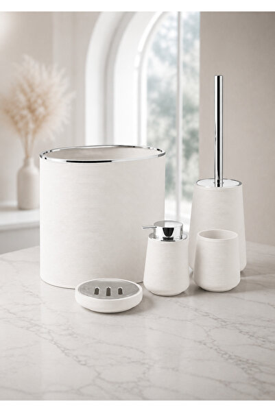 CEZVE HOME Acrylic Modern Bathroom Set – 5 Piece Modern & Stylish Design