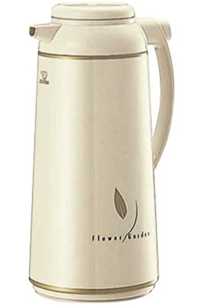 ZOJIRUSHI إبريق عملي معزول بالفراغ ومبطّن بالزجاج، سعة 1.85 لتر، لون بيج (AFF...