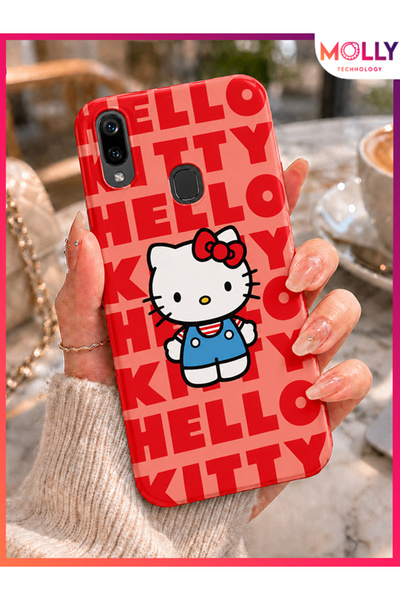 Molly HUAWEİ P SMART 2019 İçin Pamuk Şeker Hello Kitty Desenli Silikon Kılıf