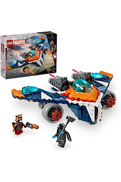 LEGO مارفل روكيت واربيرد ضد رونان، لعبة مركبة فضائية قابلة للبناء للأطفال، هد...