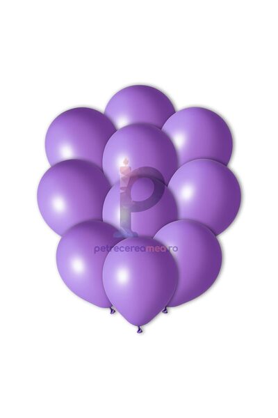 MP Mirific Party Set de baloane din latex, mov închis, 12,5 cm