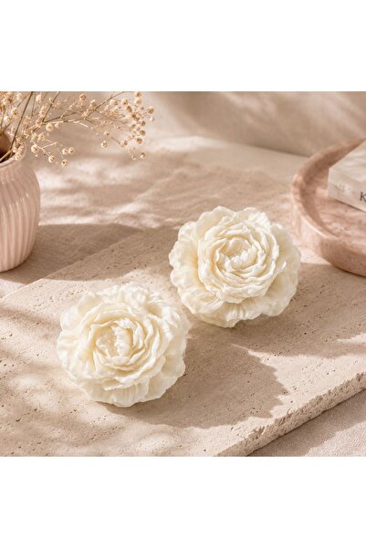 2'li Şakayık Mum - Blush Candle