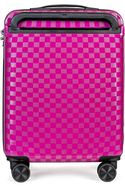 PK PARTNER Cabin Size Hand Carry on Luggage, 20 Inch, ABS Hard Shell Suitcase with Spinner Wheels and Secure Lock, 7-9 kg Capacity (ROSE)