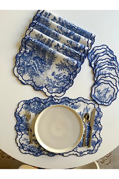 NURHAN HOME COLLECTION Σετ 12 τεμαχίων πολυτελών αμερικανικών χαρτοπετσετών σ...