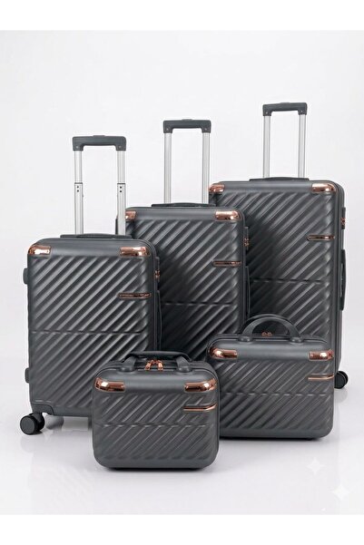sea gulf Fiber Glass Luggage Travel Suitcase 5 Pieces Anti-Breakage Suitcase Set
