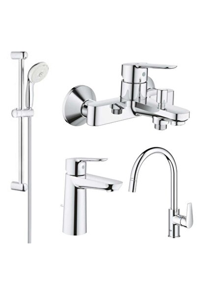 Grohe Bauedge Set Ve Tempesta 100 Sliding Shower Set