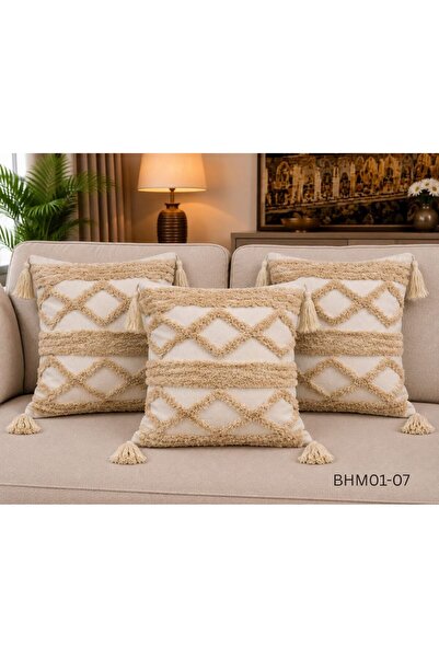 Brides Luxury Decorative Pillows 50X50 - Set of 3 - Solid Filling - Modern Lu...