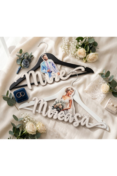 Bello Carino High quality decoration products Set umerașe mire mireasă lemn