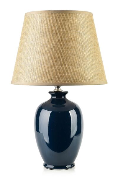 MONDEX Lampă de masă ceramică LETI 12x23x36 cm Albastru marin