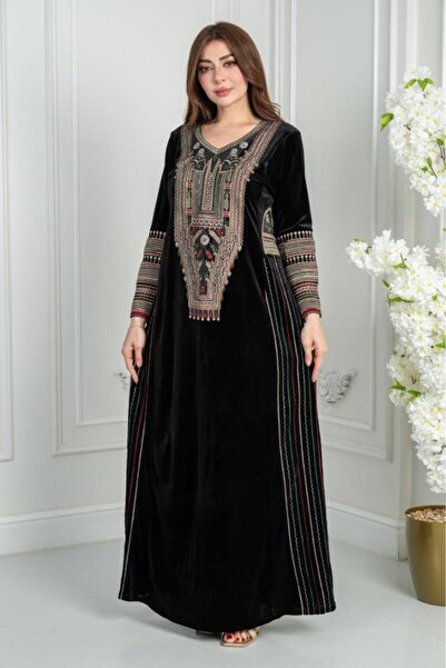 riva fashion جلابيه مخمل تراثي ريتا