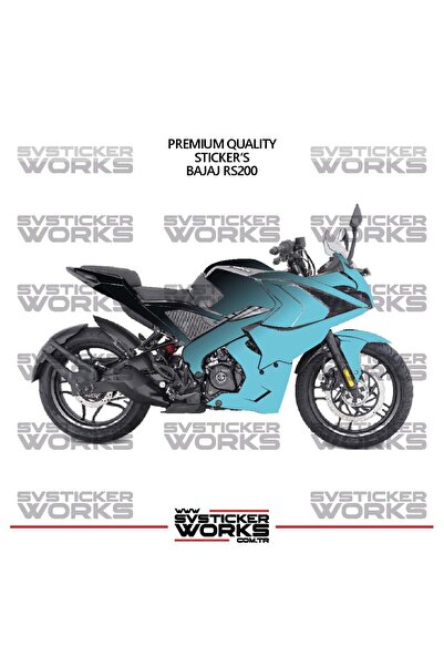 ARONA ملصق تزييني لـ Bajaj RS200، طقم جاهز لتزيين المحرك بلونين، جودة عالية