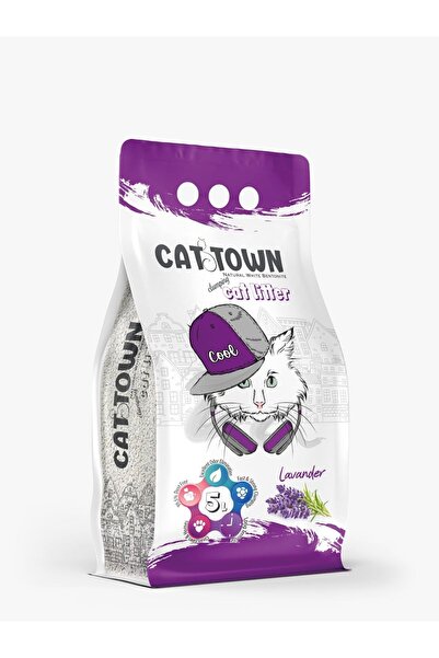 CAT TOWN КетТаун Лавандула Ултра-слепваща котешка тоалетна 5 л
