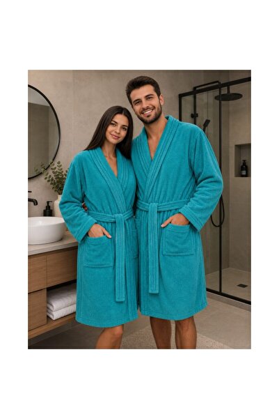 Plush Halat de Baie unisex, Bumbac 100%, pufos si absorbant, 420 GSM