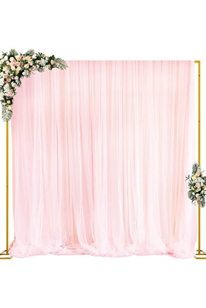 GGEROU 6.5x6.5FT Backdrop Stand Heavy Duty with Base Portable Square Arch Fra...