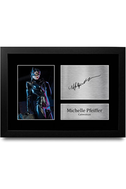 HWC Trading A4 FR Michelle Pfeiffer Batman Catwoman Presents Printed Signed A...