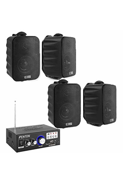 Fenton AV360BT Sistem audio ambiental cu 4 difuzoare, Bluetooth, USB, FM, SD