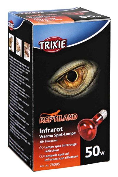 Trixie Lampa De Caldura Cu Infrarosu Pentru Terariu, 50W, Rosu