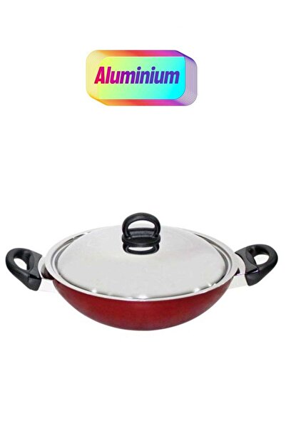 Prestige Classic. Flat Bottom Kadai Red 28cm