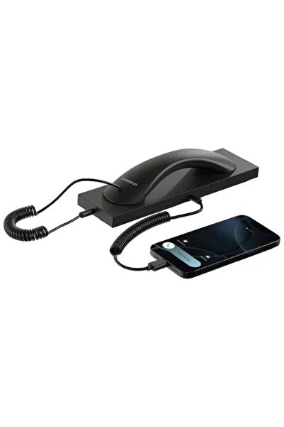 porodo Classic Retro Phone Handset with Type-C Connector, Noise-Reducing Wire...