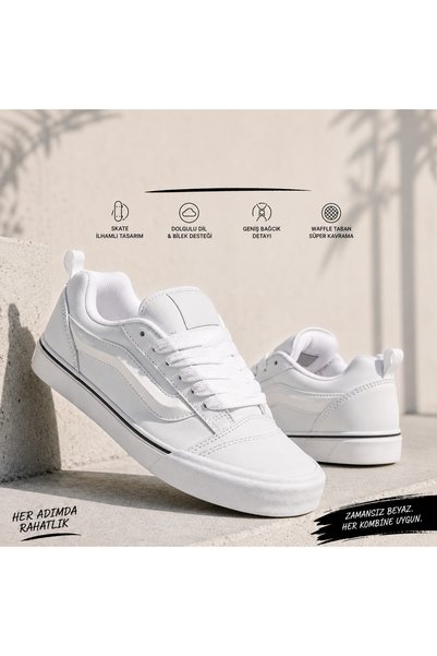 Tk Unisex Black White Vens Kn Skl Casual Sneaker Shoes
