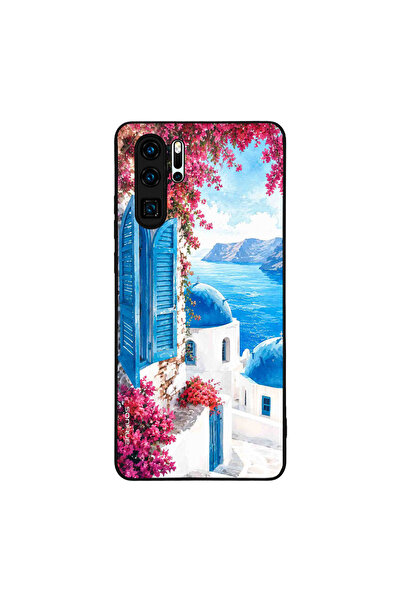 Sonique Θήκη Greek Island Muse Series για Huawei P30 Pro Σαντορινό Γαλάζιο