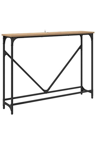 vidaxl Masă de consolă Stejar Artizanal 102 x 23 x 75 cm Lemn compozit