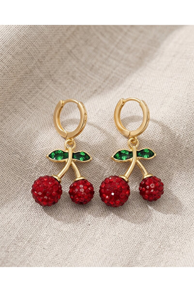 Roha Dokulu Cherry Küpe