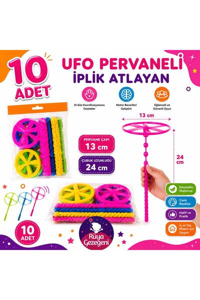 Rüya Gezegeni Nostalji Oyuncak Dev Uçan Daire - Dev Ufo Pervane - Dev Fırılda...