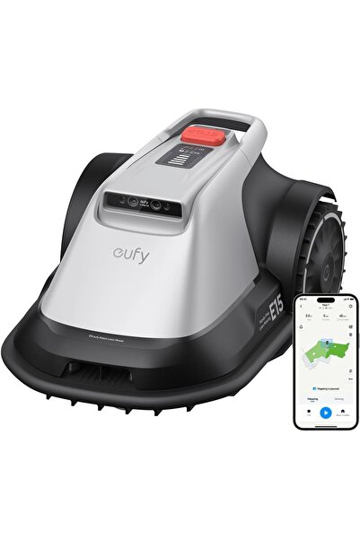 eufy Robot de tuns iarba E15 cu navigație inteligentă și cartografiere automată