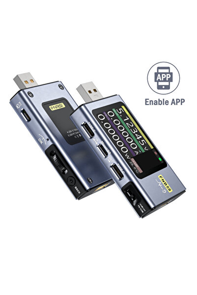 Genel Markalar FNB58-BT Bluetooth USB Voltmetre Ampermetre Test Cihazı