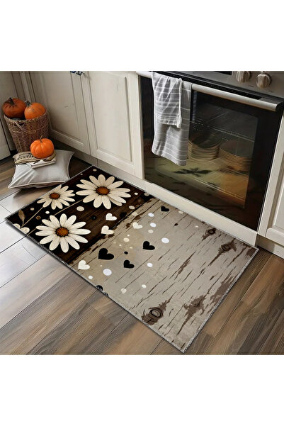 Thalia Home سجادة مطبوعة مضادة للانزلاق لتزيين الأماكن الداخلية، سجادة باب ال...