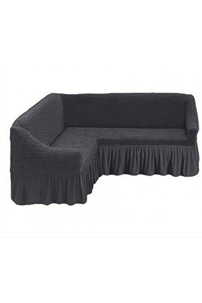 OEM Husă Elastică și Creponată pentru Colțar cu Volane, Material Elastic Univ...