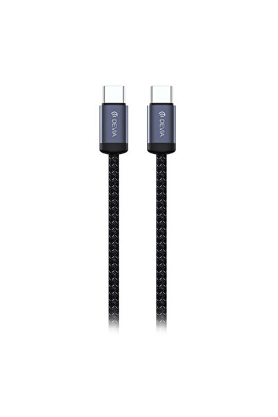 Devia Cablu USB-C la USB-C 1m 60W 3A PD Negru